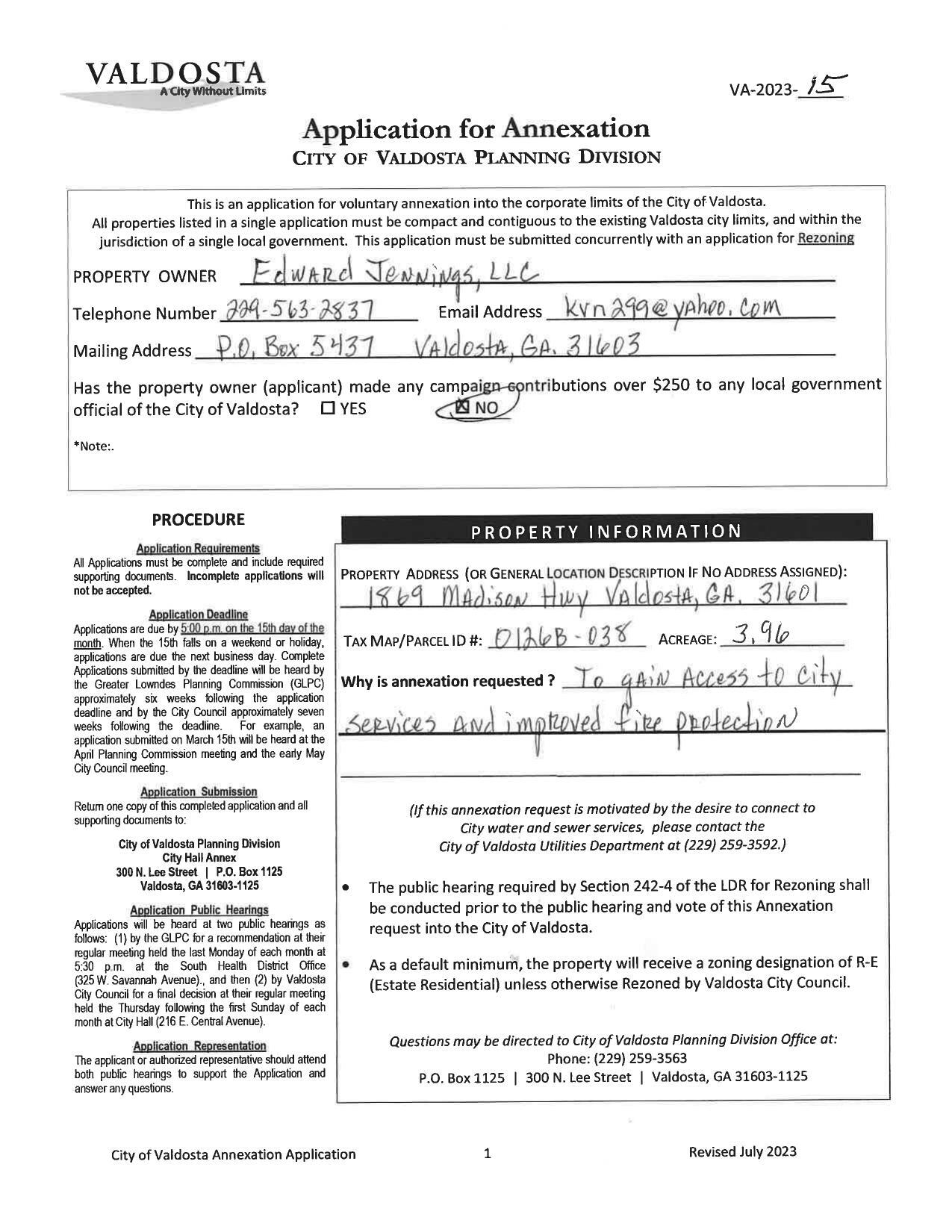 Application Requirements