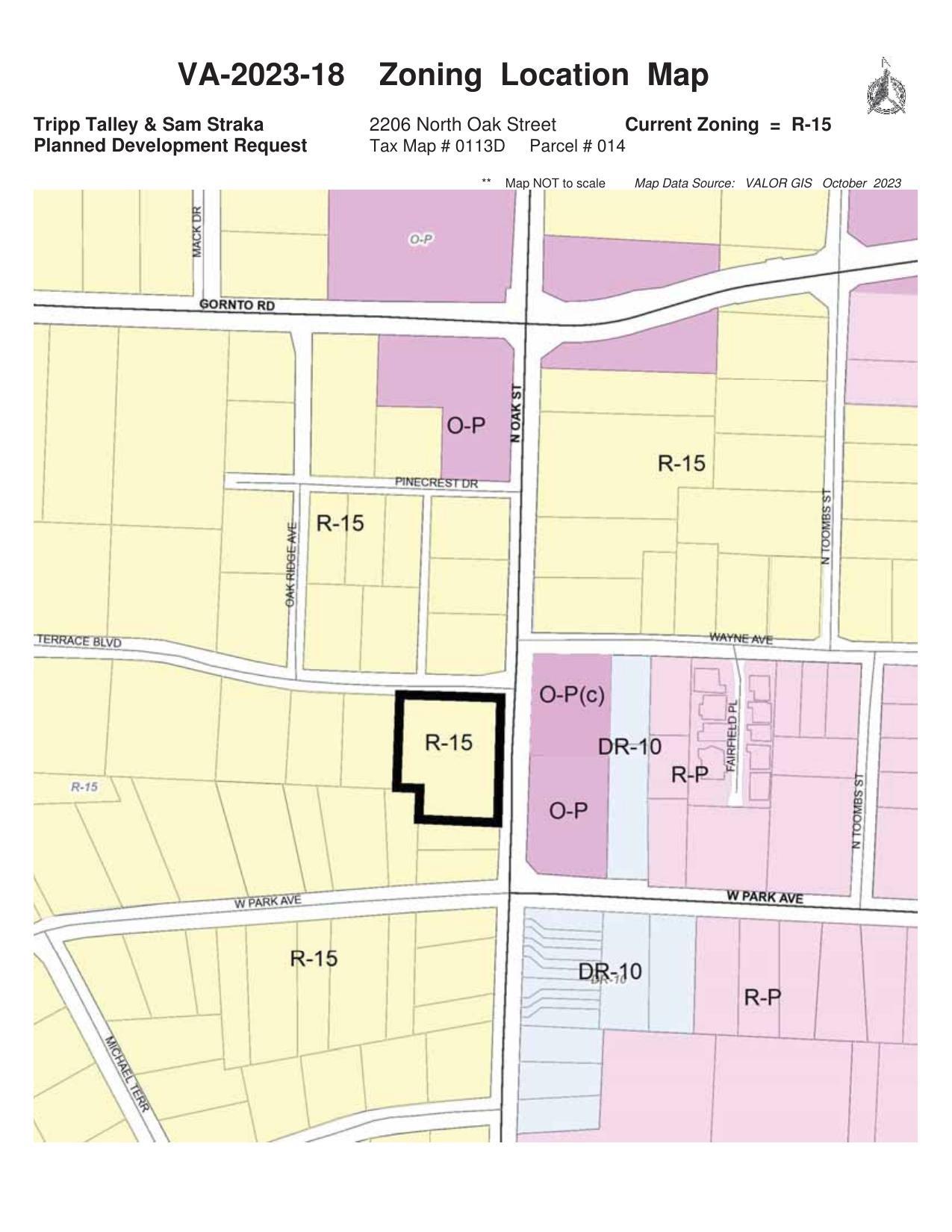 Zoning Location Map