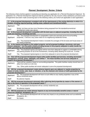 [Planned Development Review Criteria]