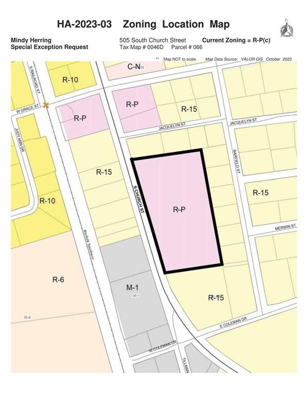 Zoning Location Map