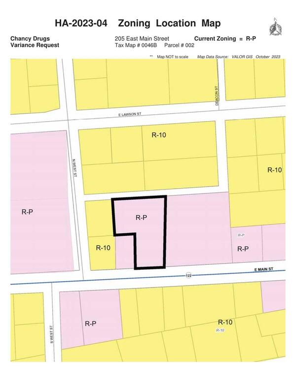 Zoning Location Map