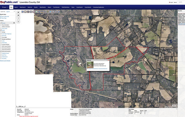 Old Valdosta Road and Salem Church Road, Lowndes County Tax Assessors