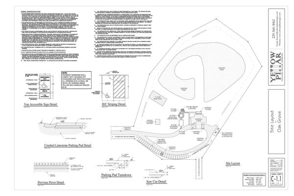 Site Layout for Oak Grove