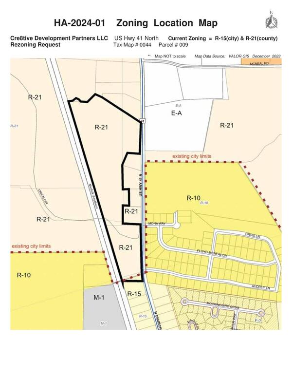 HA-2024-01 Zoning Location Map