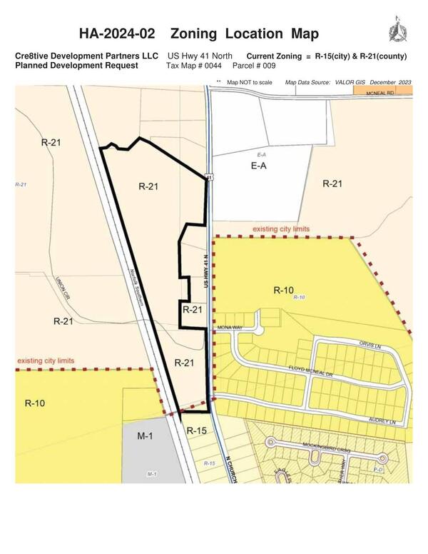 HA-2024-02 Zoning Location Map