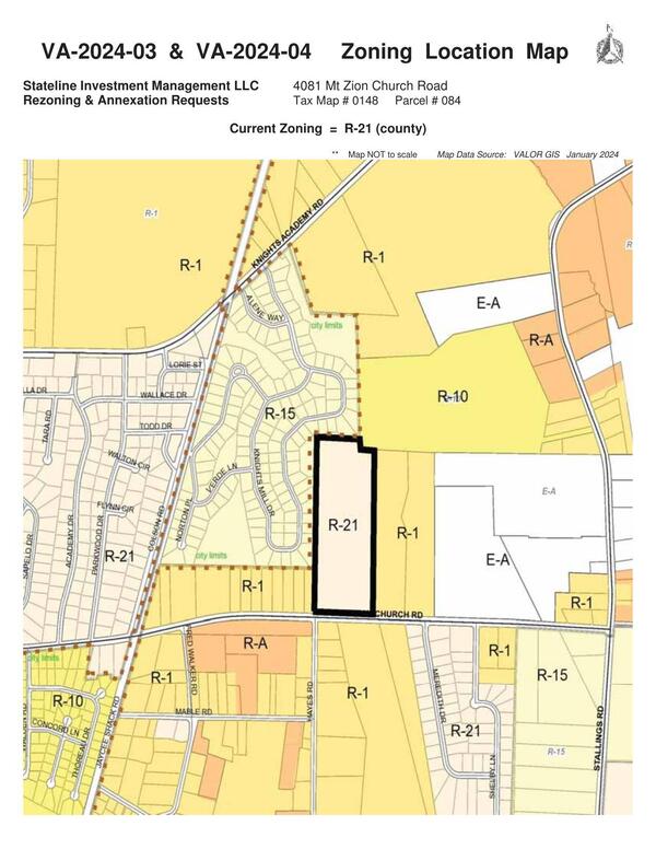 Zoning Location Map