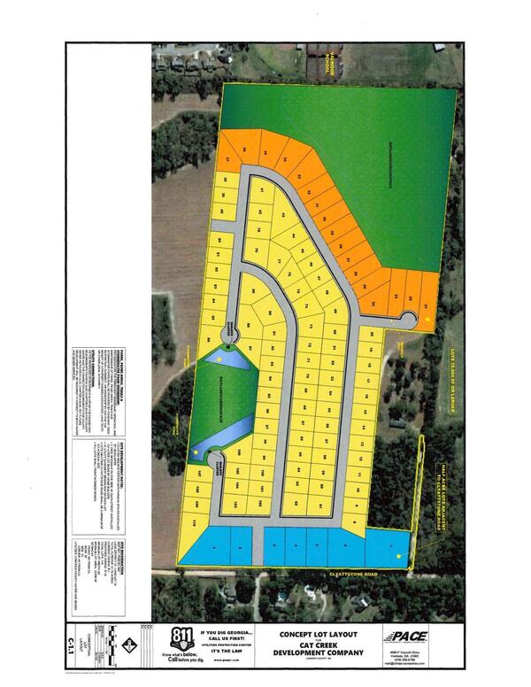 CONCEPT LOT LAYOUT for CAT CREEK DEVELOPMENT COMPANY