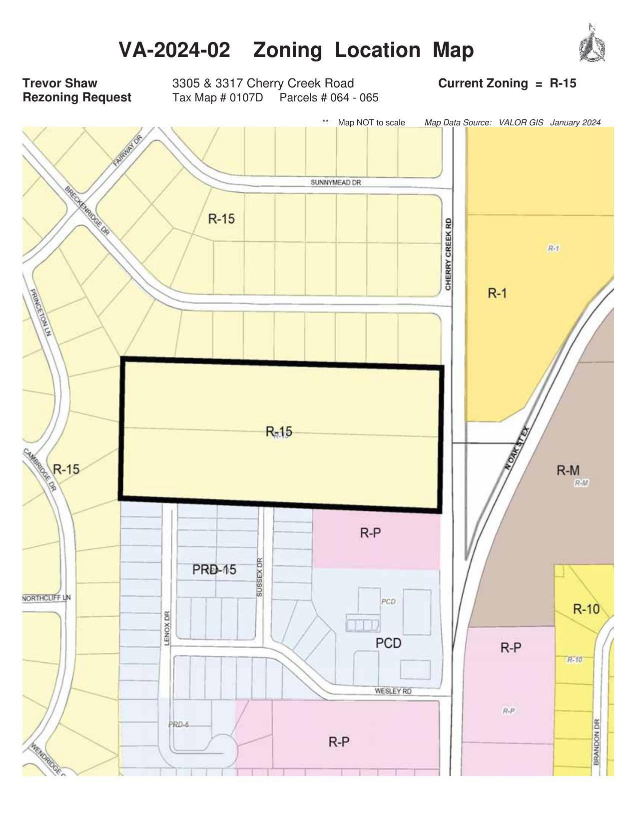Zoning Location Map
