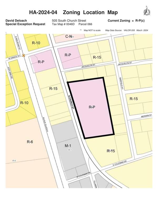 Zoning Location Map