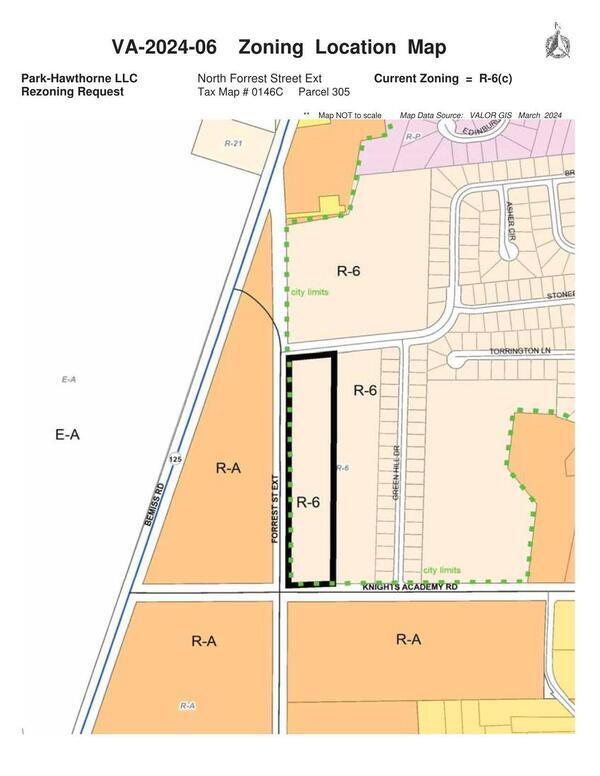 Zoning Location Map