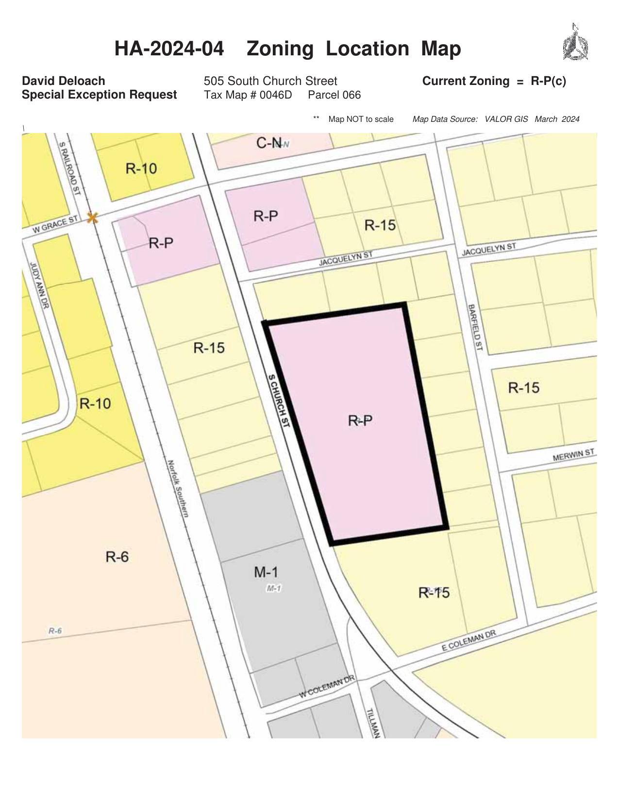 Zoning Location Map