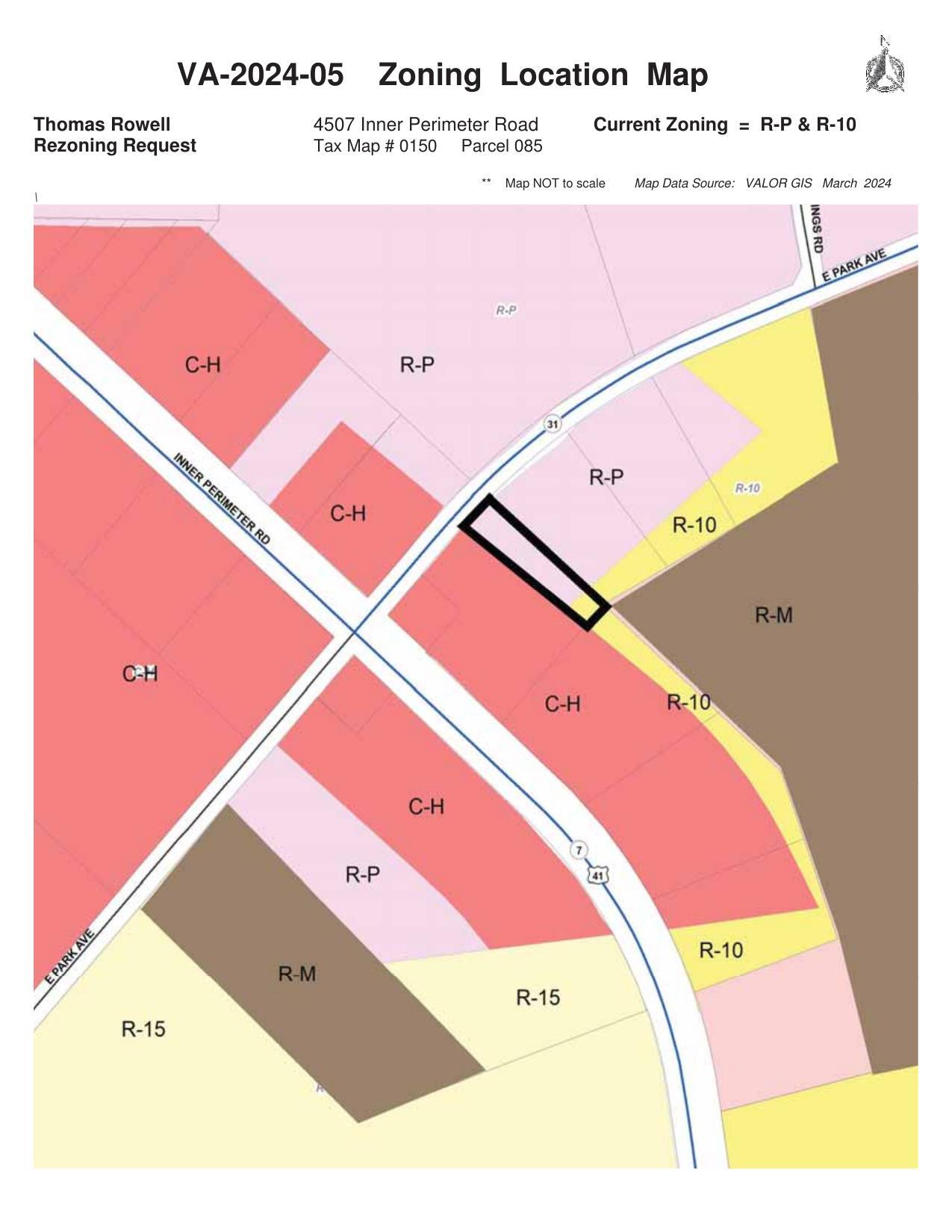 Zoning Location Map