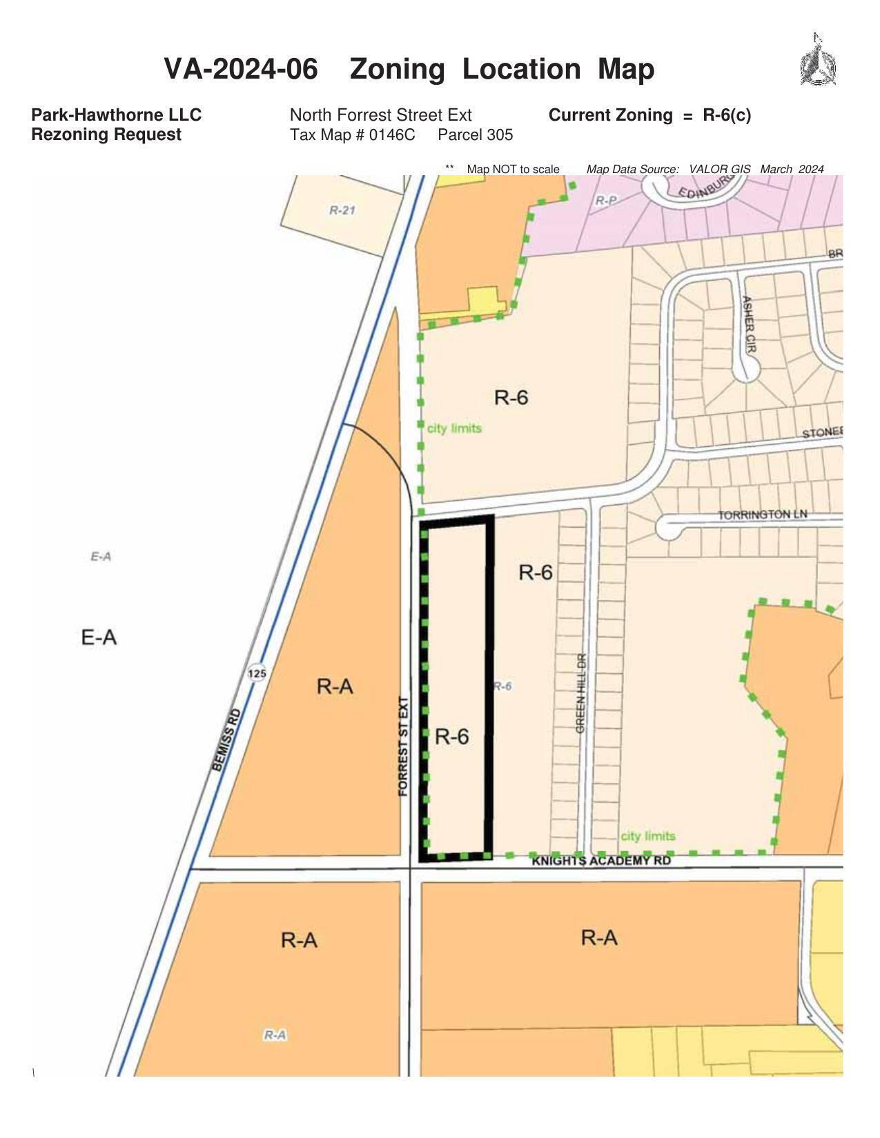 Zoning Location Map