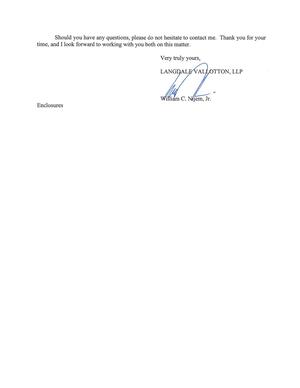 [Letter of Intent from Bill Nijem for the owners (2 of 2)]