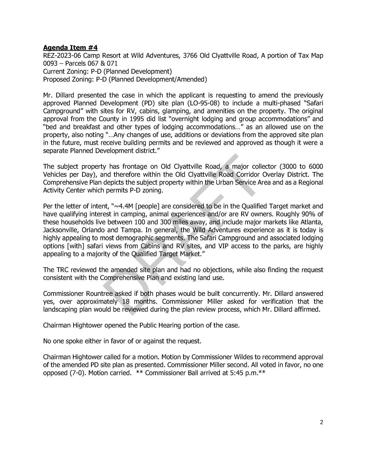 property, also noting “...Any changes of use, additions or deviations from the approved site plan