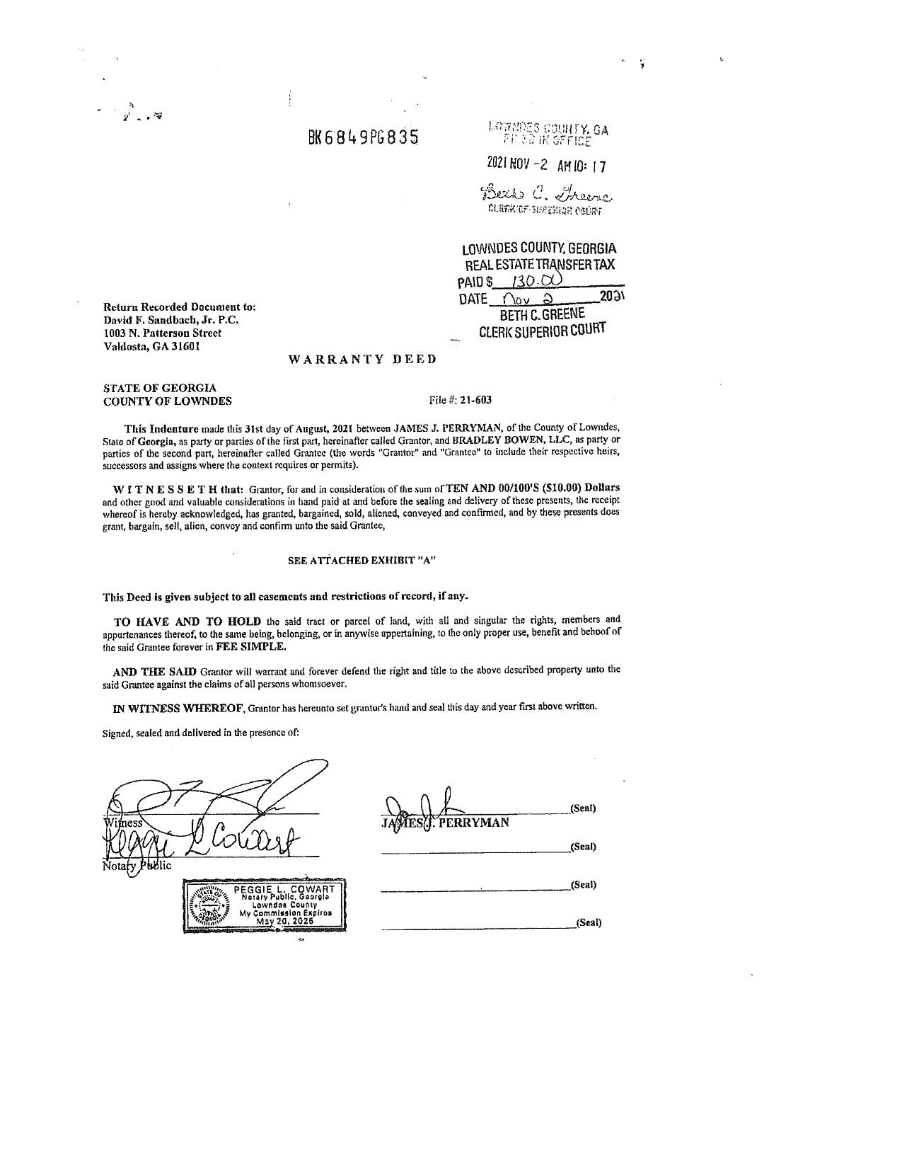 Warranty Deed