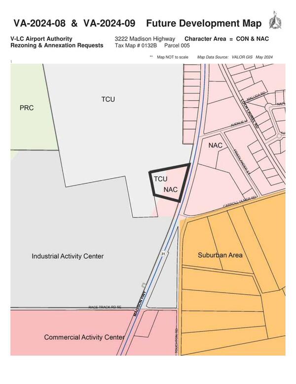 VA-2024-08 & VA-2024-09 Future Development Map