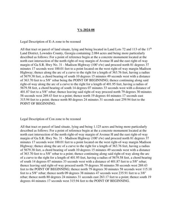 Legal Descriptions