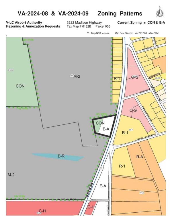 VA-2024-08 & VA-2024-09 Zoning Patterns