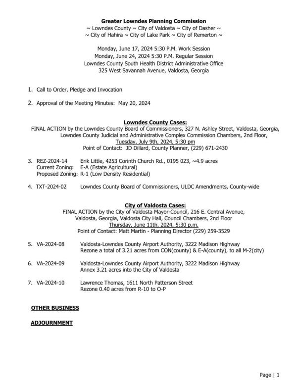 [Agenda]