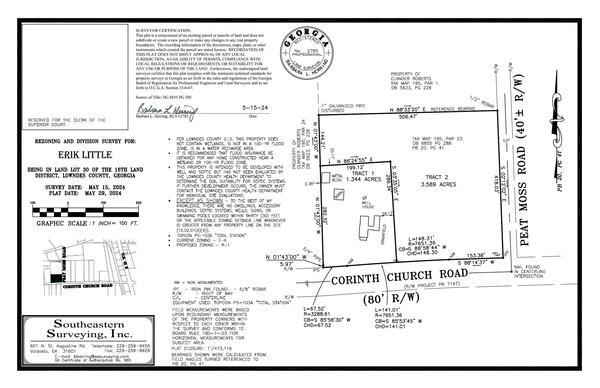 Rezoning and Division Survey SURVEY for Erik Little