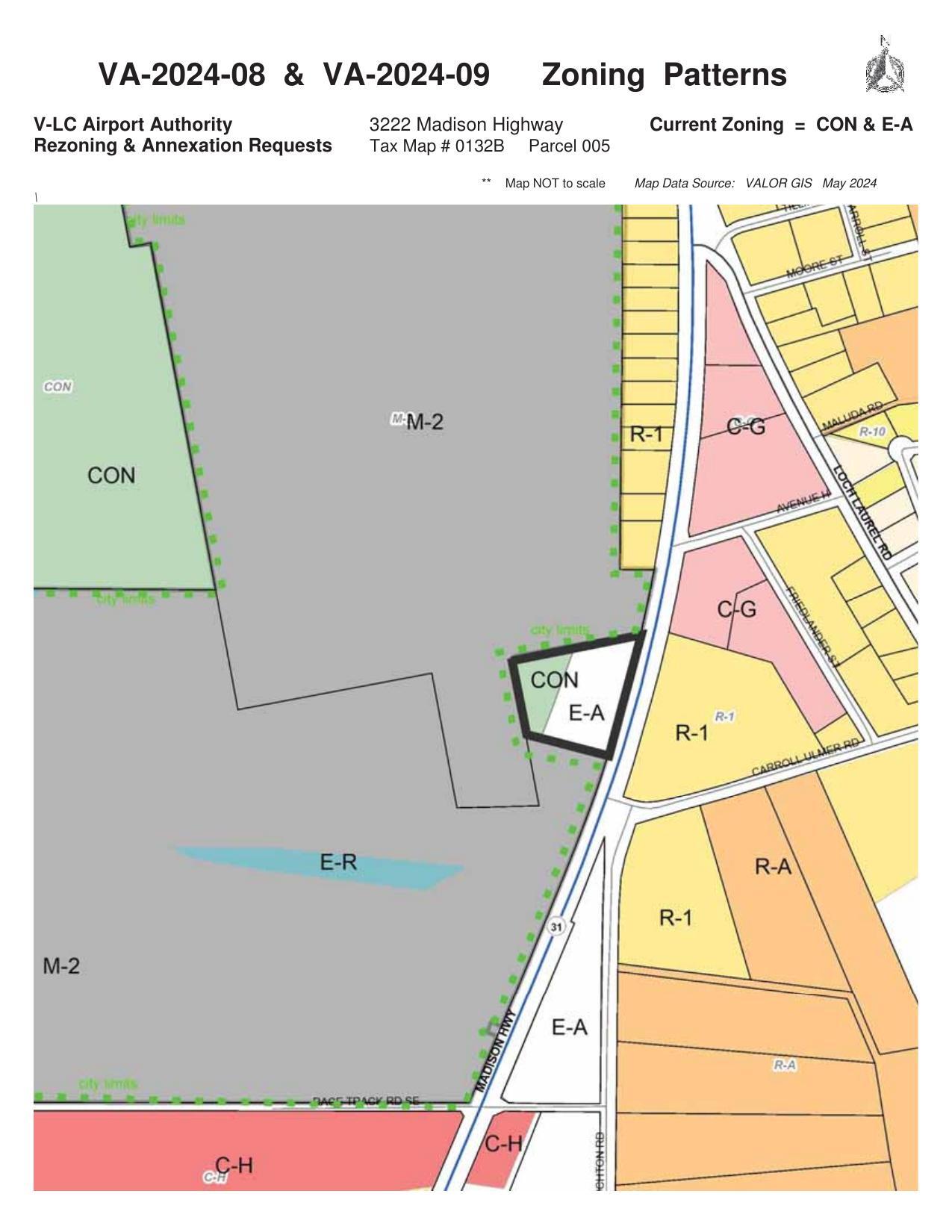 VA-2024-08 & VA-2024-09 Zoning Patterns
