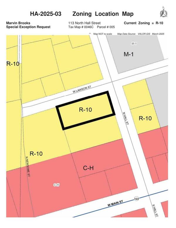 Zoning Location Map
