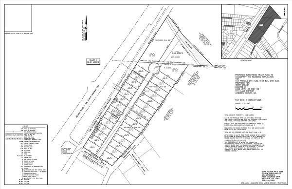 Proposed Subdivision Tract Plan