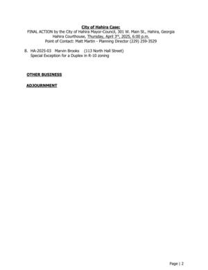 [City of Hahira Cases]