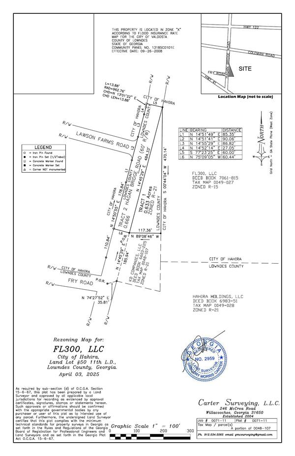 Rezoning Map For: FL300, LLC