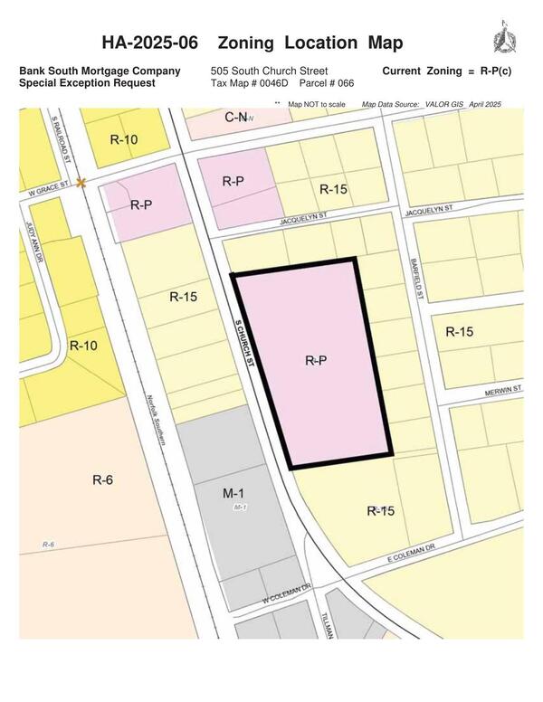 Zoning Location Map