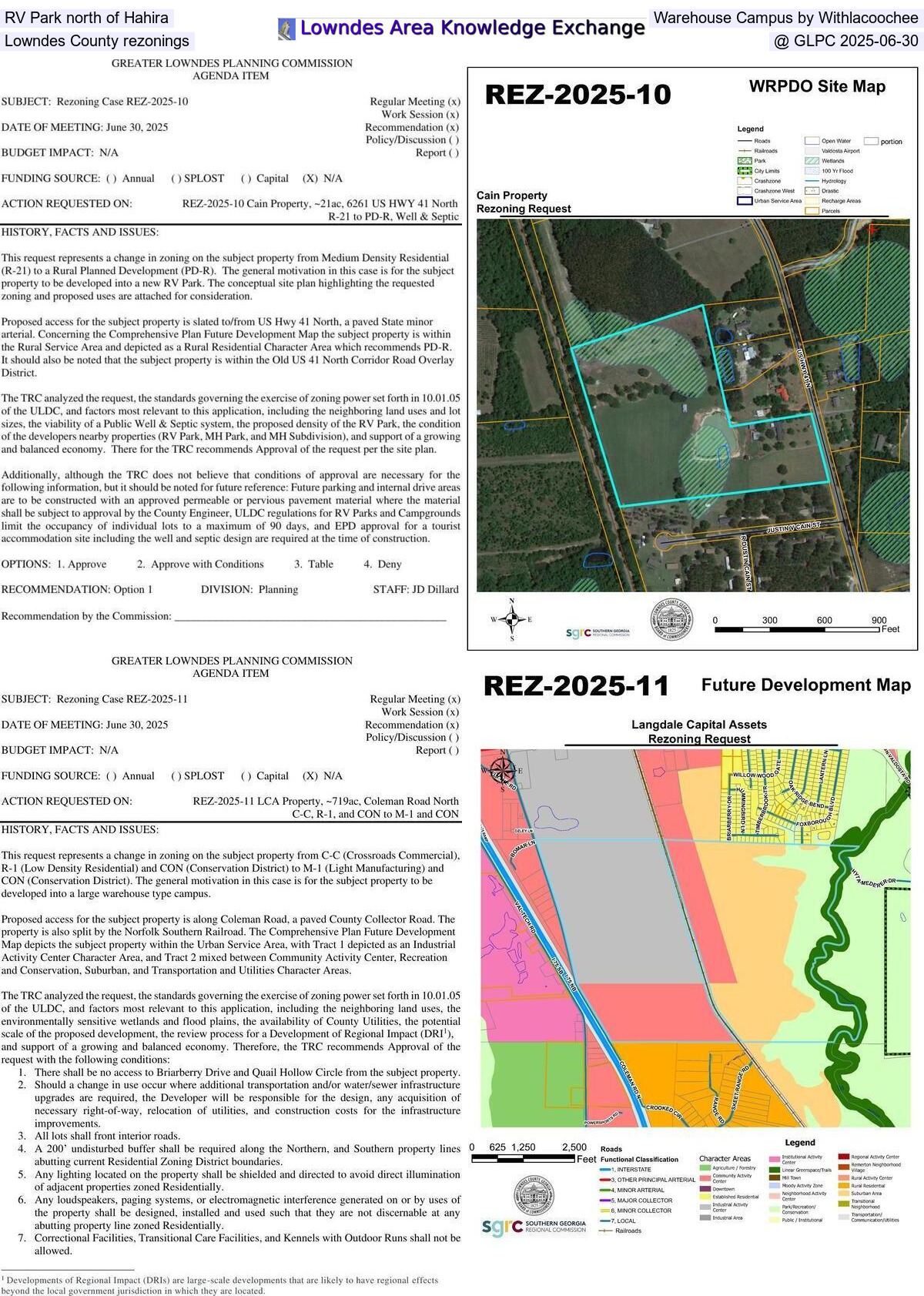 [An RV park and a large warehouse type campus @ GLPC 2025-06-30]