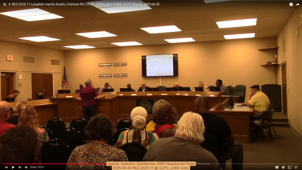 [Against: Gretchen Quarterman, 6565 Quarterman Road]