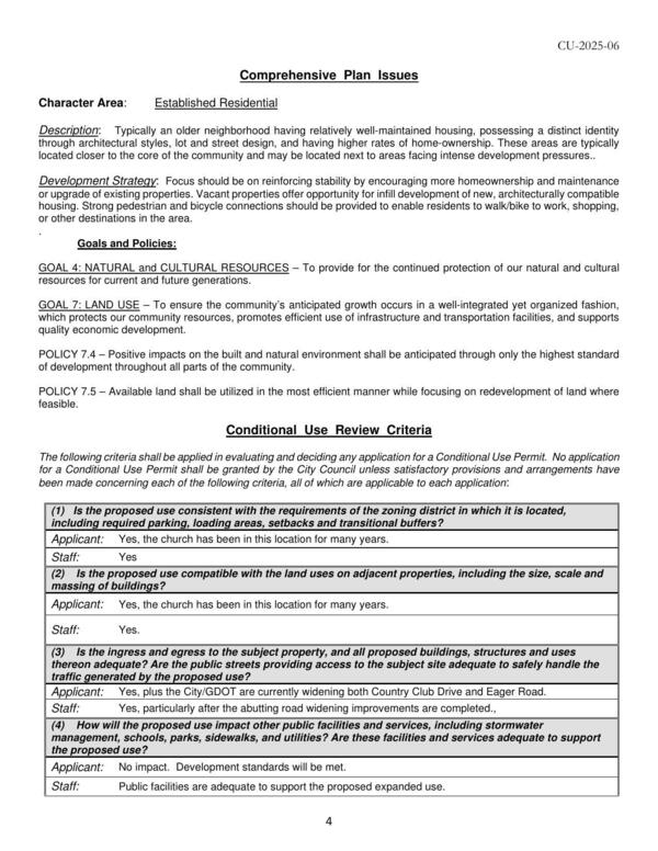 Comprehensive Plan Issues