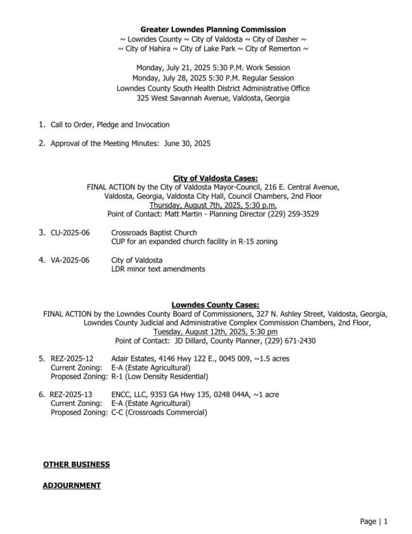[Agenda]