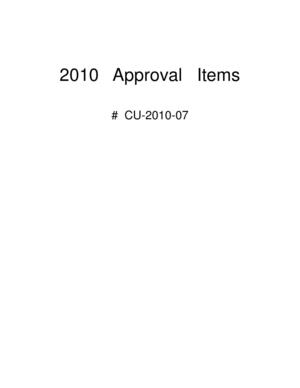 [2010 Approval Items # CU-2010-07]