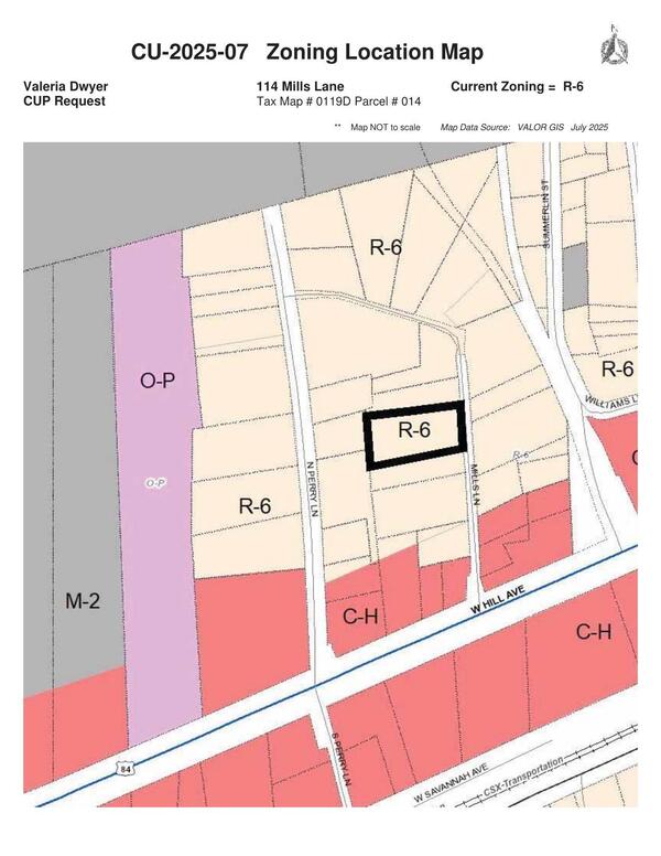 Zoning Location Map
