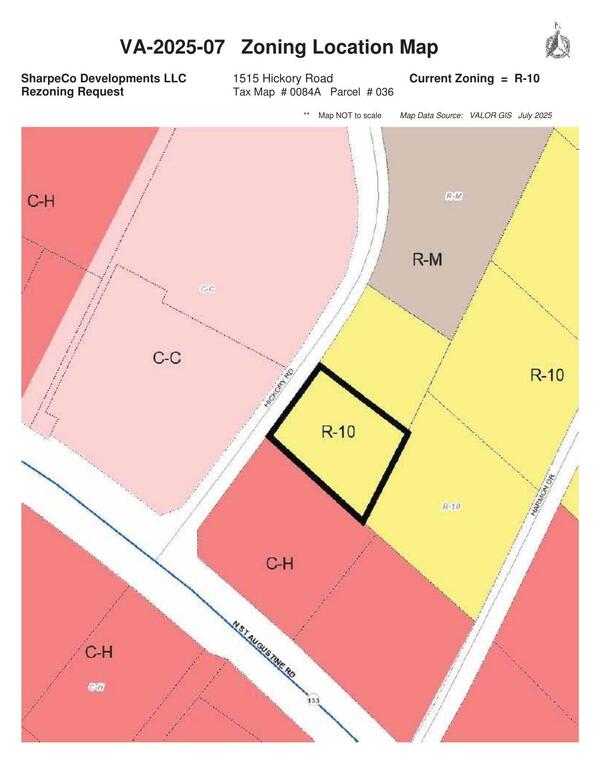 Zoning Location Map