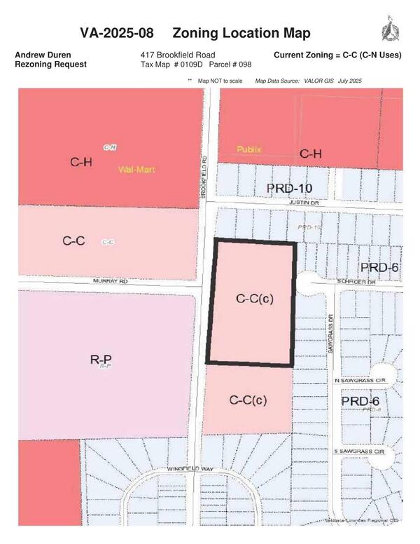 Zoning Location Map
