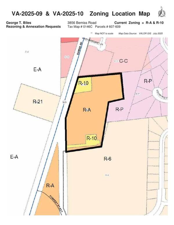 Zoning Location Map