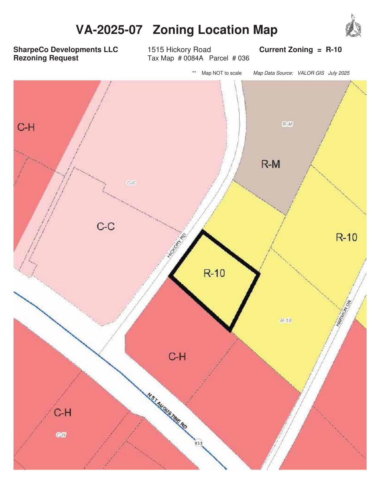Zoning Location Map