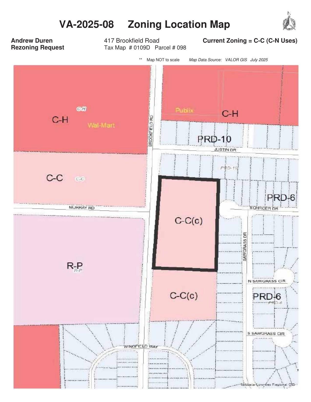 Zoning Location Map