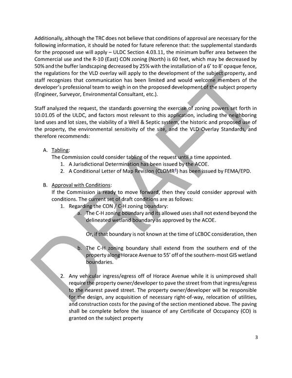A. Tabling B. Approval with Conditions