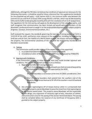 [A. Tabling B. Approval with Conditions]