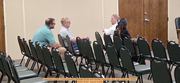 [Lowndes County Commissioners Michael Smith and Scottie Orenstein and John Horton of SGRC, 2025-10-20 --jsq for LAKE]