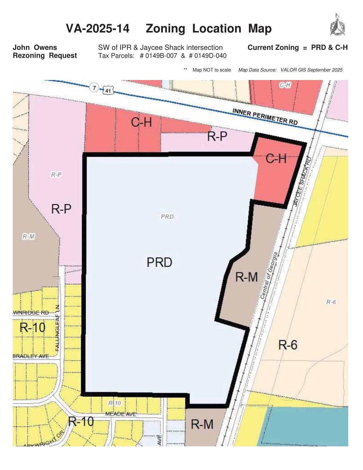 Zoning Location Map