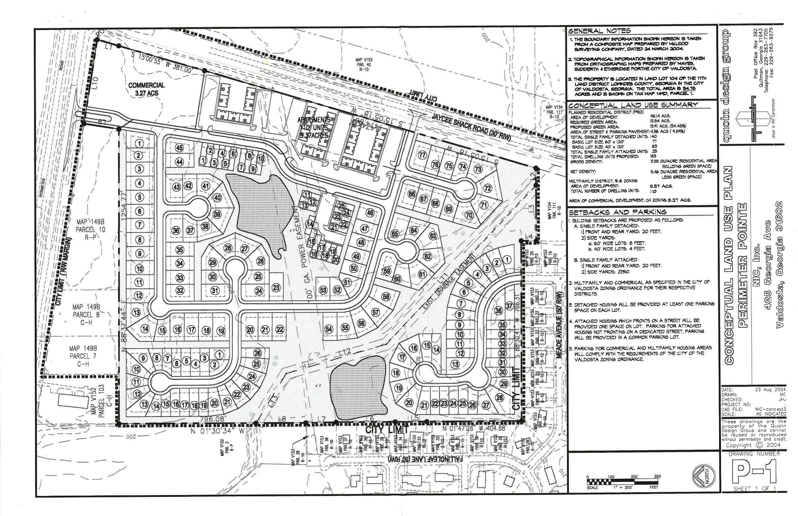 Map: Conceptual Land Use Plan, Permeter Pointe