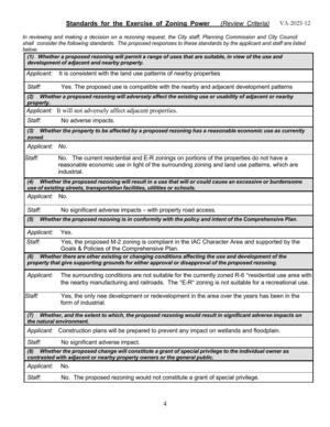 [Standards for the Exercise of Zoning Power]