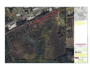 [Map: Property Plan with Sat Map and wetlands]