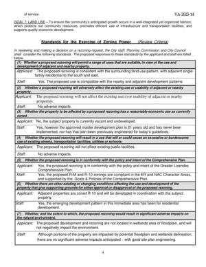 [Standards for the Exercise of Zoning Power (Review Criteria)]